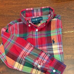 Ralph Lauren Multicolor Plaid Button Down Shirt